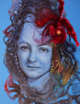 la femme  la fleur