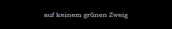 auf keinem grnen Zweig