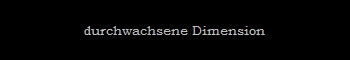 durchwachsene Dimension